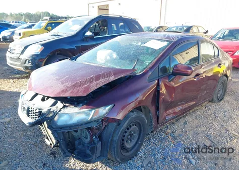 2015 Honda Civic Lx из США, поврежденный, VIN 19XFB2F58FE200045